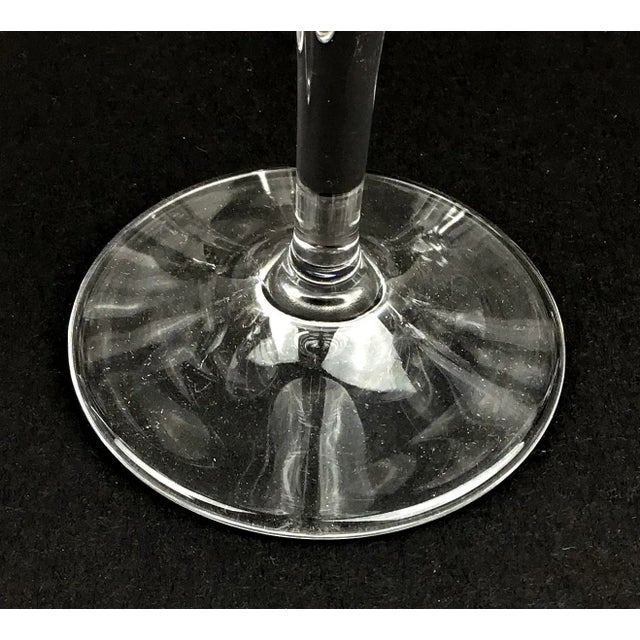 1980s Italian Crystal Wine Glasses - Set of 4 For Sale - Image 9 of 12