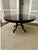 Transitional Mahogany Round Dining Table For Sale - Image 3 of 12