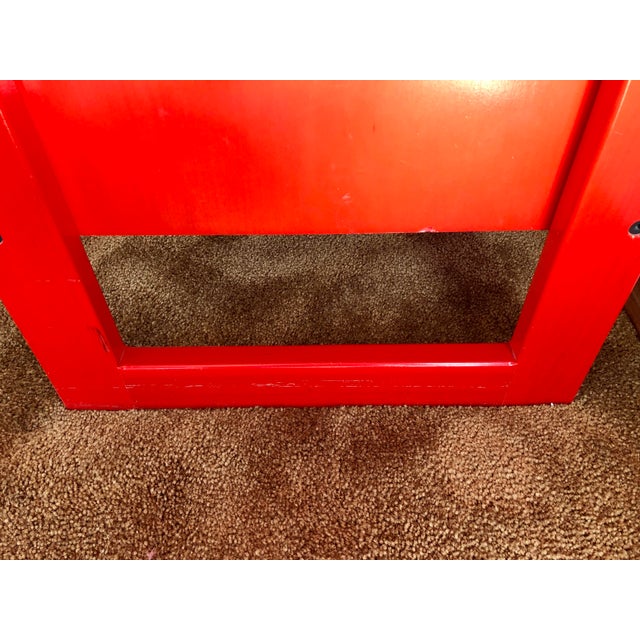 Red 1970s Red Six Drawer Modern Dresser For Sale - Image 8 of 11
