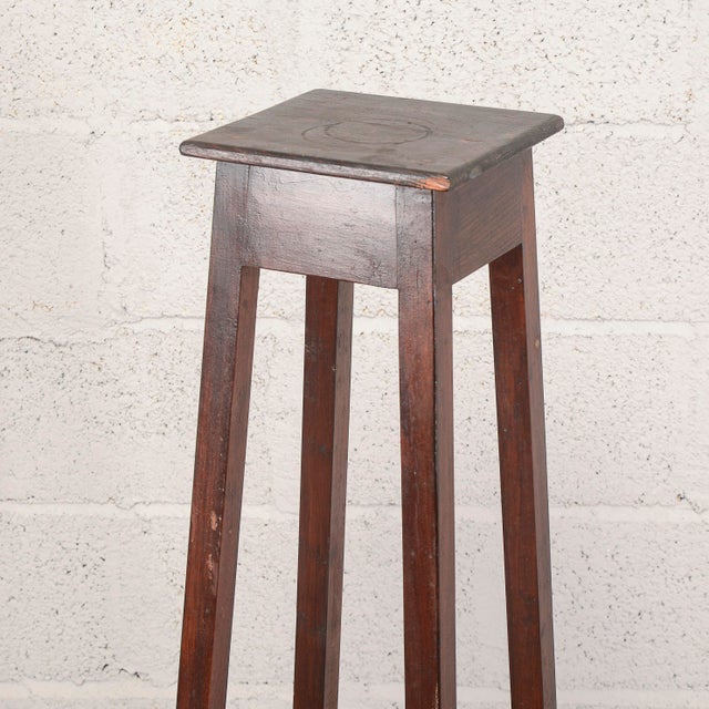 19th Century Fir Wood Plant Stand For Sale - Image 12 of 13