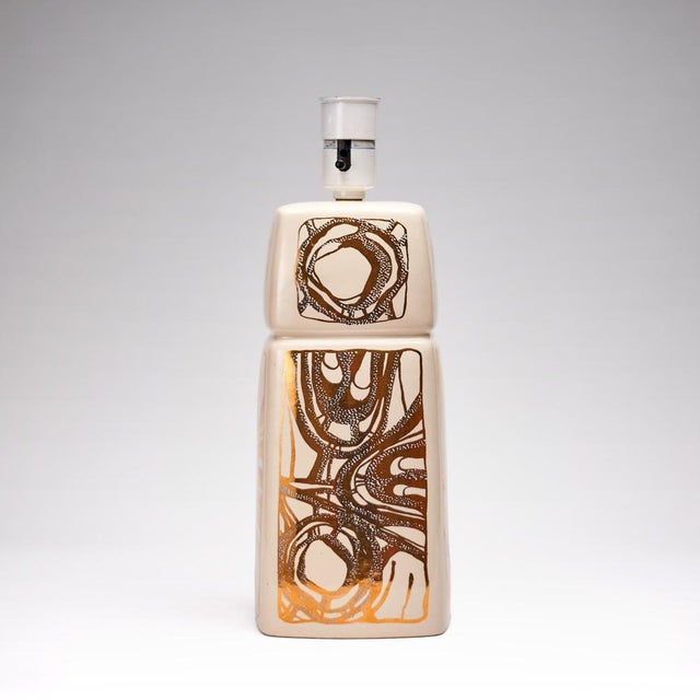 Ceramic Table Lamp by Gerd Hiort Petersen for Soholm, 1960s, in Flawless conditions. Designed 1960 to 1969 This piece has...