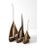 This delightful trio of mid-century brass sailboats is a charming nautical-themed accent. The boats, varying in size,...