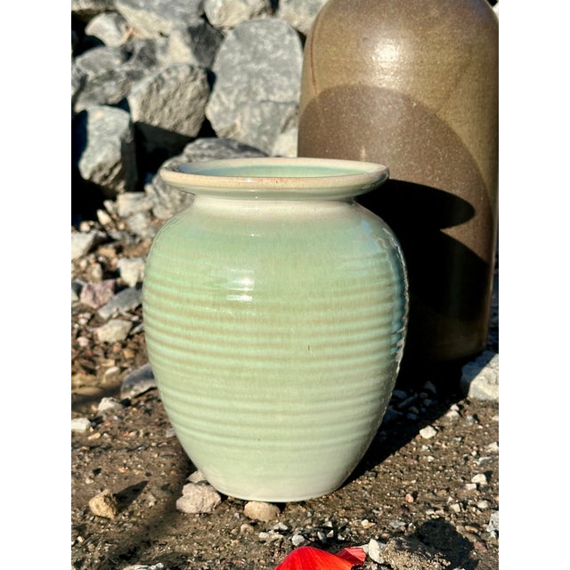 Majolica Vase by Martha Katzer for the Karlsruhe Majolica Manufactory, Germany, 1940s For Sale - Image 9 of 18