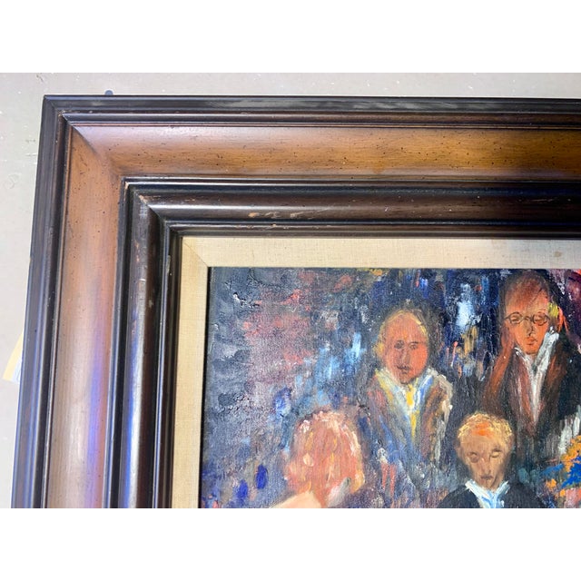 1970s Large Mid-Century Impressionist Oil Painting Signed Colette ‘73 For Sale - Image 5 of 6