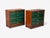 Tommi Parzinger Tommi Parzinger, Wood, Brass, Green Leather, Chests of Drawers, Usa, 1950s For Sale - Image 4 of 14