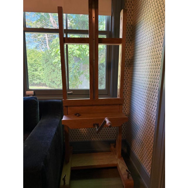 Beautiful solid wood easel from a sought-after retired RH collection. This Easel is extremely heavy due to its fine...