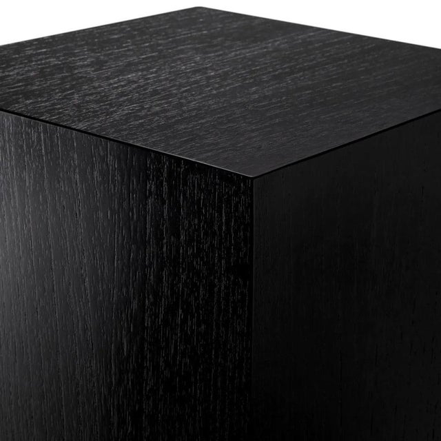 Black Wood Veneered Columns, Set of 2 For Sale - Image 4 of 6