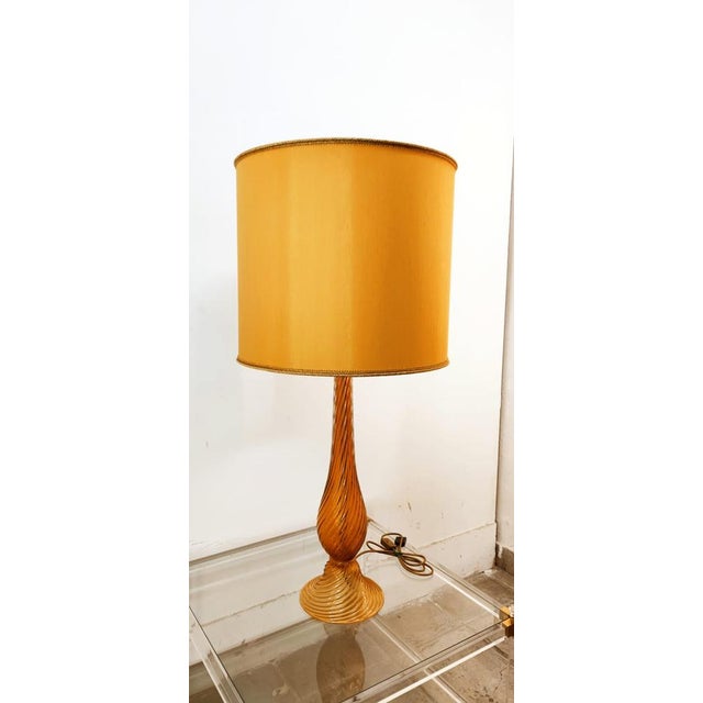 Golden Murano Light with Lampshade For Sale - Image 16 of 18
