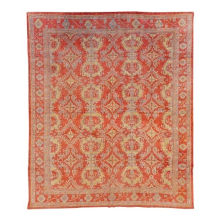 Galerie Shabab Collection Early 20th Century Turkish Oushak Room Size Carpet For Sale