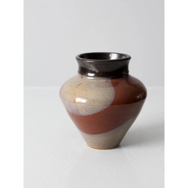 Vintage Studio Pottery Vase For Sale - Image 6 of 9