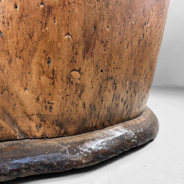 Brown Antique Japanese Wooden Hibachi, 1890s For Sale - Image 8 of 18