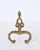 1940s Louis XV Italian Andirons in Gilt Bronze and Iron, Italy, 1940s, Set of 2 For Sale - Image 5 of 13