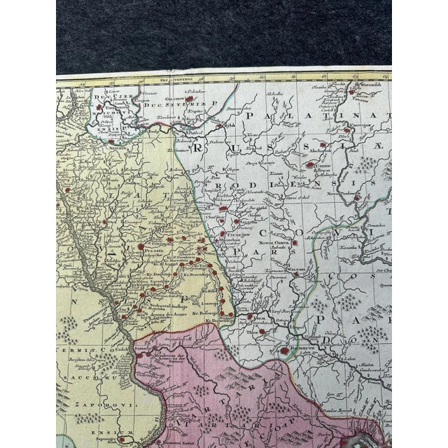 Modern Theatrum Belli Turcicarum et Tartaricum: Ukraine and Crimea Map from Tobias Conrad Lotter, 1740 For Sale - Image 3 of 13