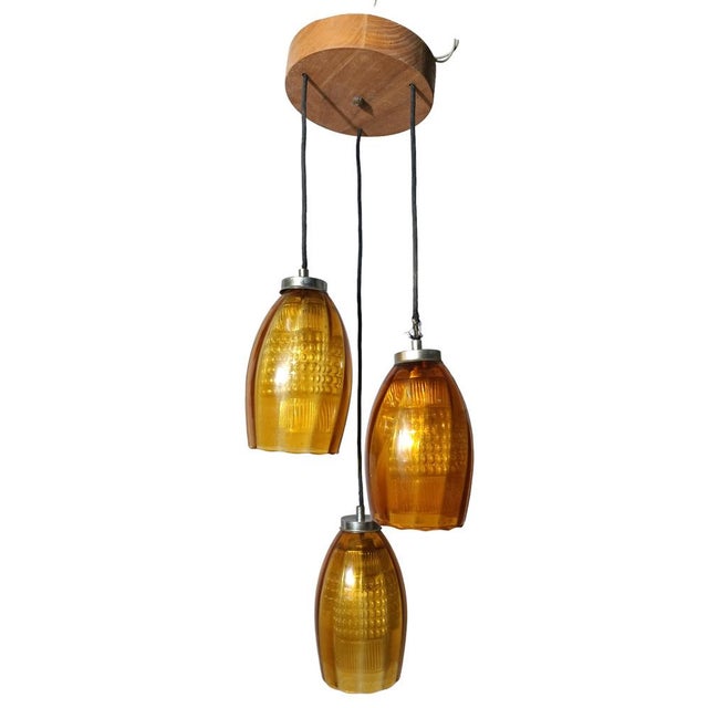 Mid-Century Modern Danish Cascade Ceiling Lamp For Sale - Image 3 of 8