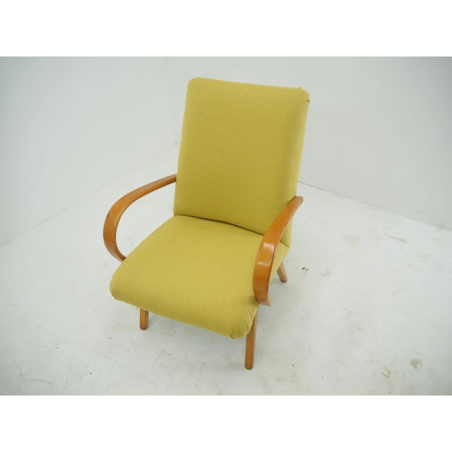 Czech Beech Armchair from Thonet, 1960s For Sale - Image 14 of 17