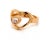 Late 20th Century Chopard Happy Diamond 18k Rose Gold Double Heart Ring, Size 6.75 For Sale - Image 5 of 9