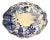 Mid 20th Century Royal Crown Derby Mikado Blue and White Dish For Sale