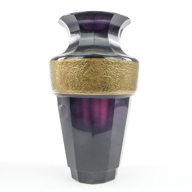 Art Deco Vase from Moser, Former Czechoslovakia, 1930s For Sale - Image 4 of 15
