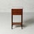 A beautifully intimate 19th century Belgian nightstand in the Louis XVI style, presenting a pristine white marble top...