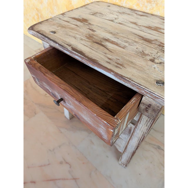 Rustic Side Table, 1960 For Sale - Image 9 of 16