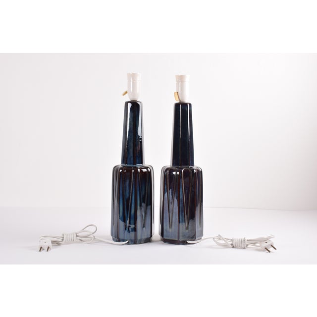 Einar Johansen Tall Danish Table Lamps attributed to Einar Johansen for Søholm, 1960s, Set of 2 For Sale - Image 4 of 15