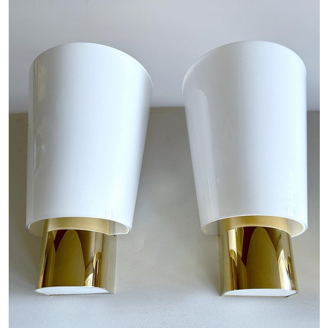 Mid-Century Modern Vintage Glass Sconces from Limburg, Set of 2 For Sale - Image 3 of 14