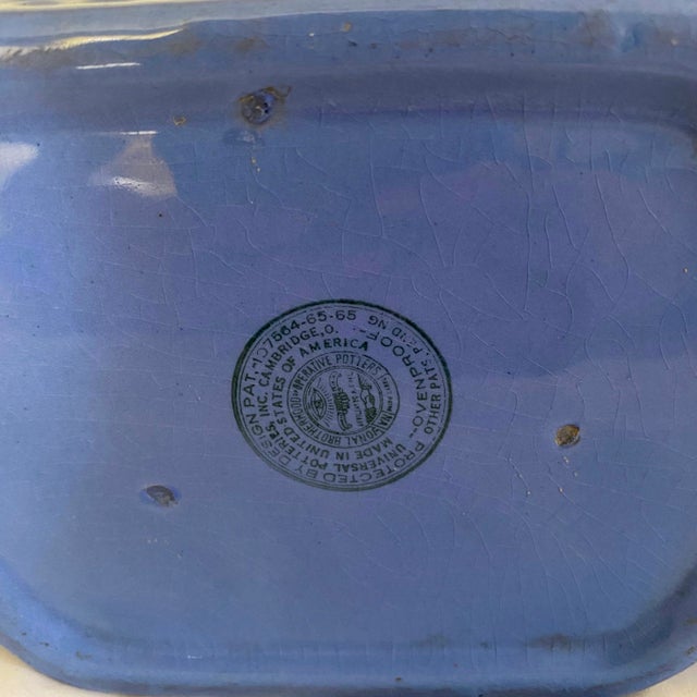 20th Century Universal Cambridge Pottery Primitive Farmhouse Cork Lid Pitcher Jug For Sale - Image 10 of 11