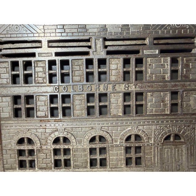 Metal Rare Complete Big Antique Jarvis 1891 Traders Bank Toronto Cast Iron Still Bank For Sale - Image 7 of 18