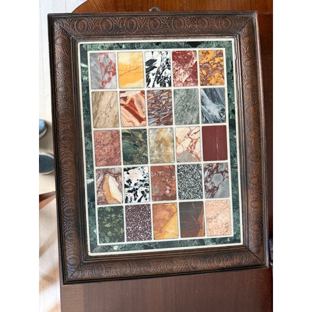 Grand Tour Framed Specimen Marbles, Italian, Circa 1880 For Sale - Image 3 of 10