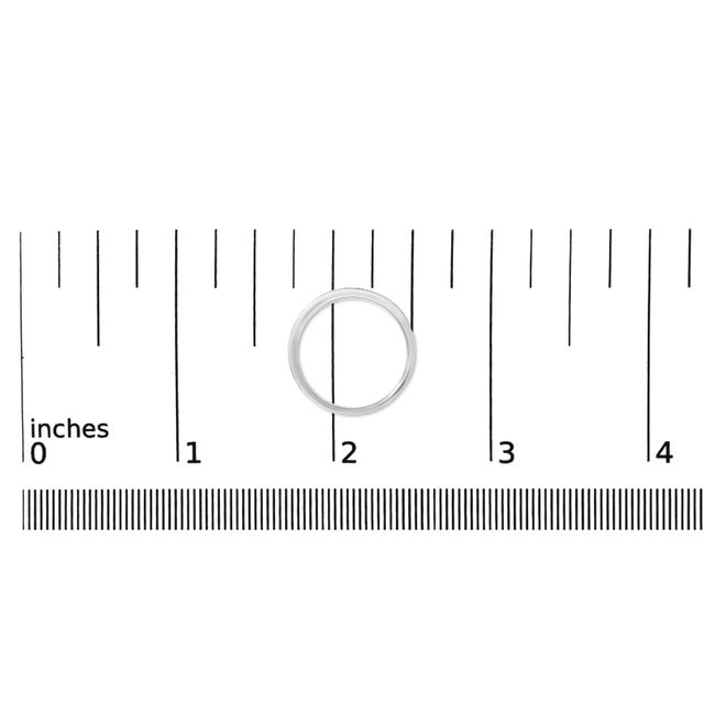 Metal 14K White Gold 1/4 Cttw Round Diamond Milgrain Wedding Band (I-J Color, SI2-I1 Clarity) - Size 7 For Sale - Image 7 of 7