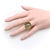 1990s 14k Gold Vintage Prehnite Cabochon Ring, Size 7.25 For Sale - Image 10 of 11