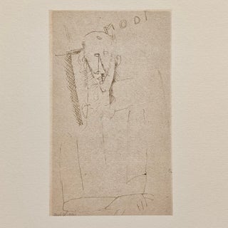 A. Modigliani, Modi Ritratto di Uomo / Modi Portrait of a Man, Lithograph For Sale
