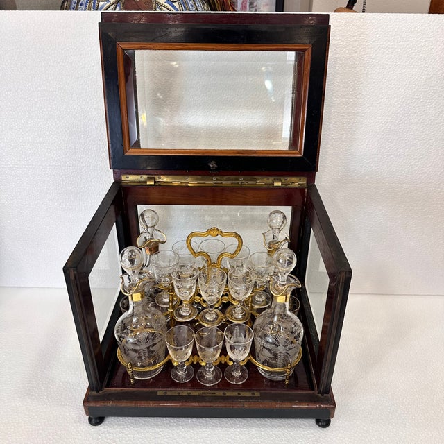Napoleon III Crystal Liquor Decanter from Baccarat, France, 1880s, Set of 21 For Sale - Image 9 of 18