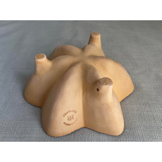 Vintage French Hausswirth Soufflenheim Pottery Star Cake Mold For Sale - Image 10 of 12