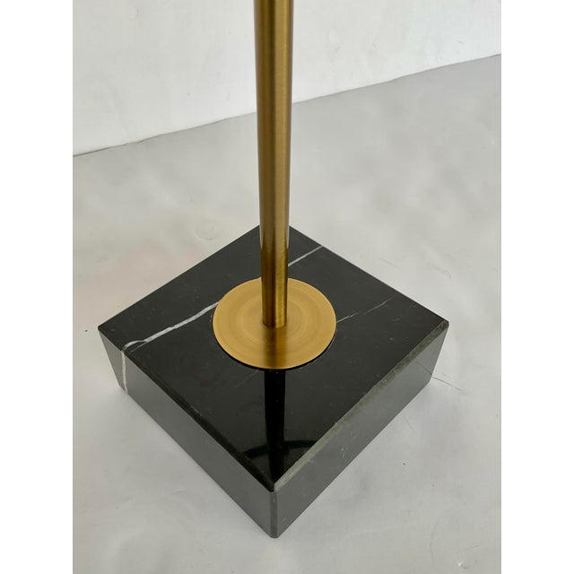 Modern Modern Brass and Black Marble Sphere Sculpture For Sale - Image 3 of 4