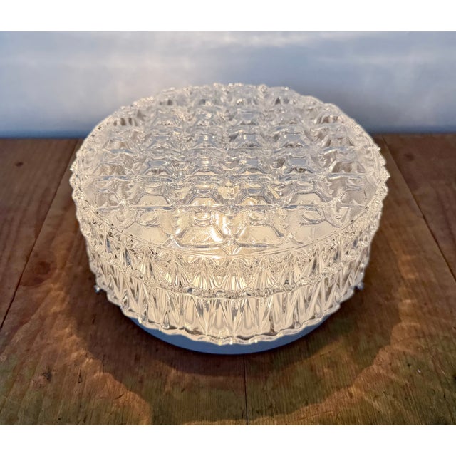 Vintage Glass Wall Light, 1970s For Sale - Image 14 of 16