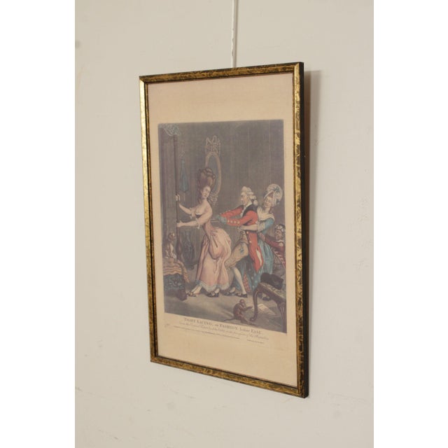 Traditional John Collet Framed Print, 'Tight Lacing, or Fashion Before Ease' For Sale - Image 3 of 12