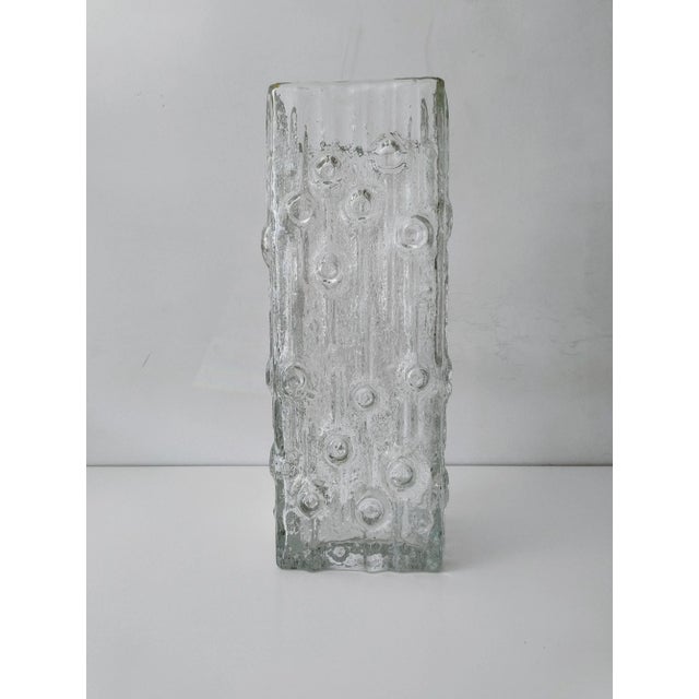 Large Modern Ice Glass Vase from Peil & Puzler, Germany, 1970s For Sale - Image 8 of 18