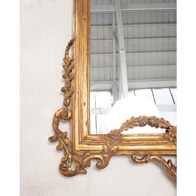 Pair of 19th C. French Louis XVI Style Giltwood Mirrors 4.6 Ft For Sale - Image 11 of 18