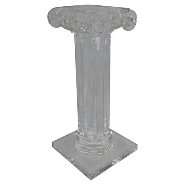 Hollywood Regency Style Acrylic Column For Sale - Image 18 of 18
