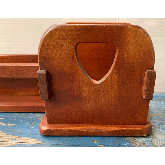 Mission Rancho Monterey Desk Organizer Letters and Mail Caddy For Sale - Image 3 of 7