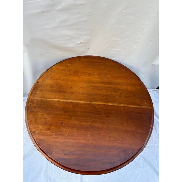 Antique Cherry Pedestal Table For Sale - Image 6 of 17