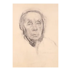 1940s "Selbstbildnis 1" Collotype by Kathe Kollwitz