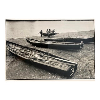 1989 London Boating Black and White Photograph For Sale