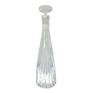Atlantis “Flight” Cut Crystal Decanter - Portuguese 1980s Modern Barware