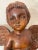 Wood Antique 1800's Hand Carved Wood Religious Winged Cherub Cupid Sculpture Statue For Sale - Image 7 of 15