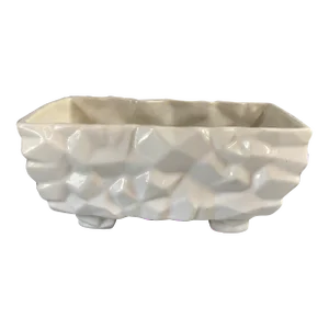 Vintage Rock Face Ceramic Planter