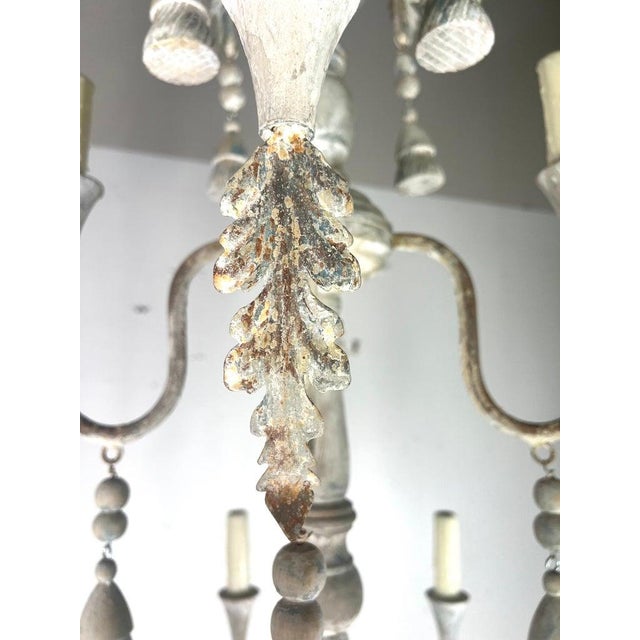 Metal 12-Light Hand-Painted Tuscan Chandelier by Melissa Levinson For Sale - Image 7 of 12