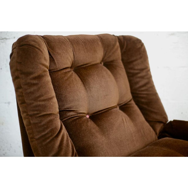 Steiner Velvet Fireside Chair from Steiner, 1970s For Sale - Image 4 of 16