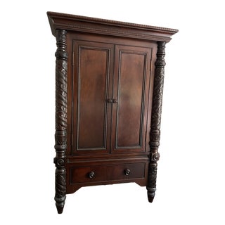 Limited Edition Ralph Lauren Mahogany Armoire For Sale